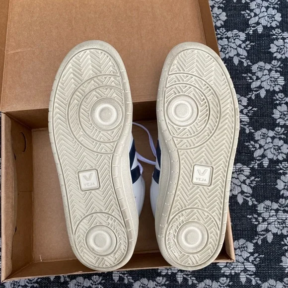 Veja V-15 Leather White Nautico High Top Women's size 9.5 - Picture 14 of 16